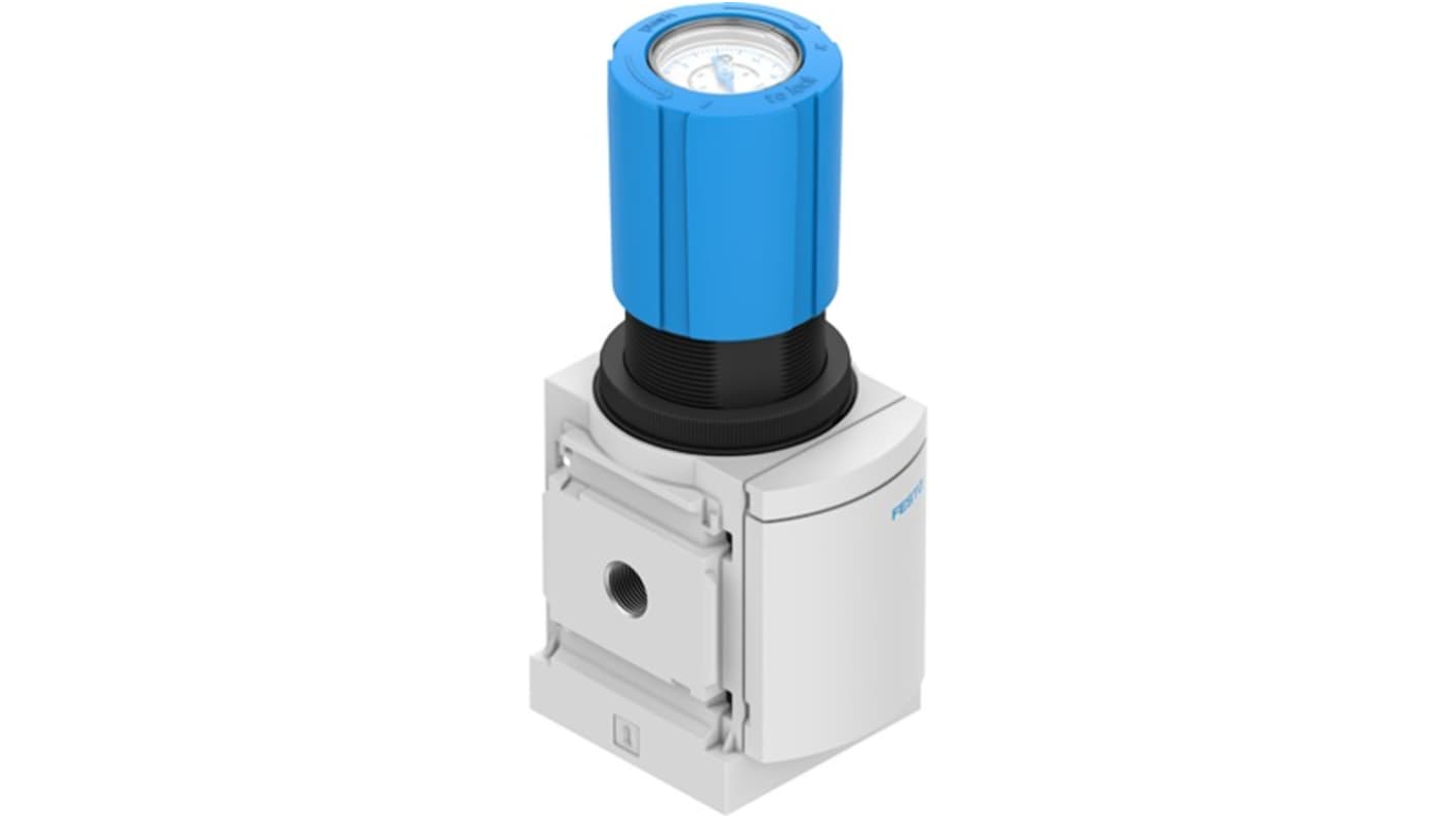 Festo G 1/4 Regulator -, 1/4in, 14bar max. input, MS4-LR-1/4-D7-VS-DM2