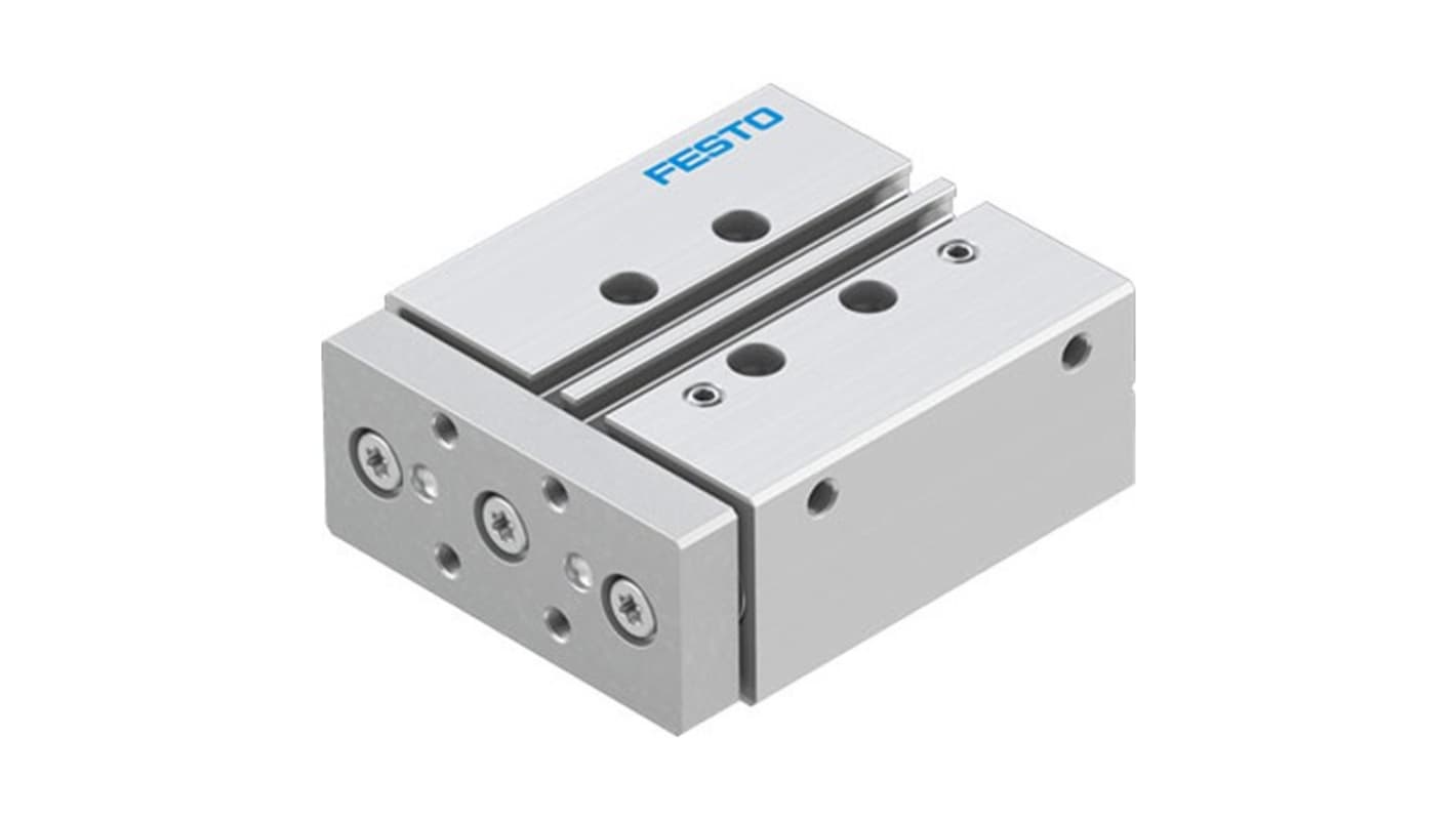 Festo Pneumatic Guided Cylinder - DFM-16-30-P-A-GF-F1A, 16mm Bore, 30mm Stroke, DFM Series, Double Acting