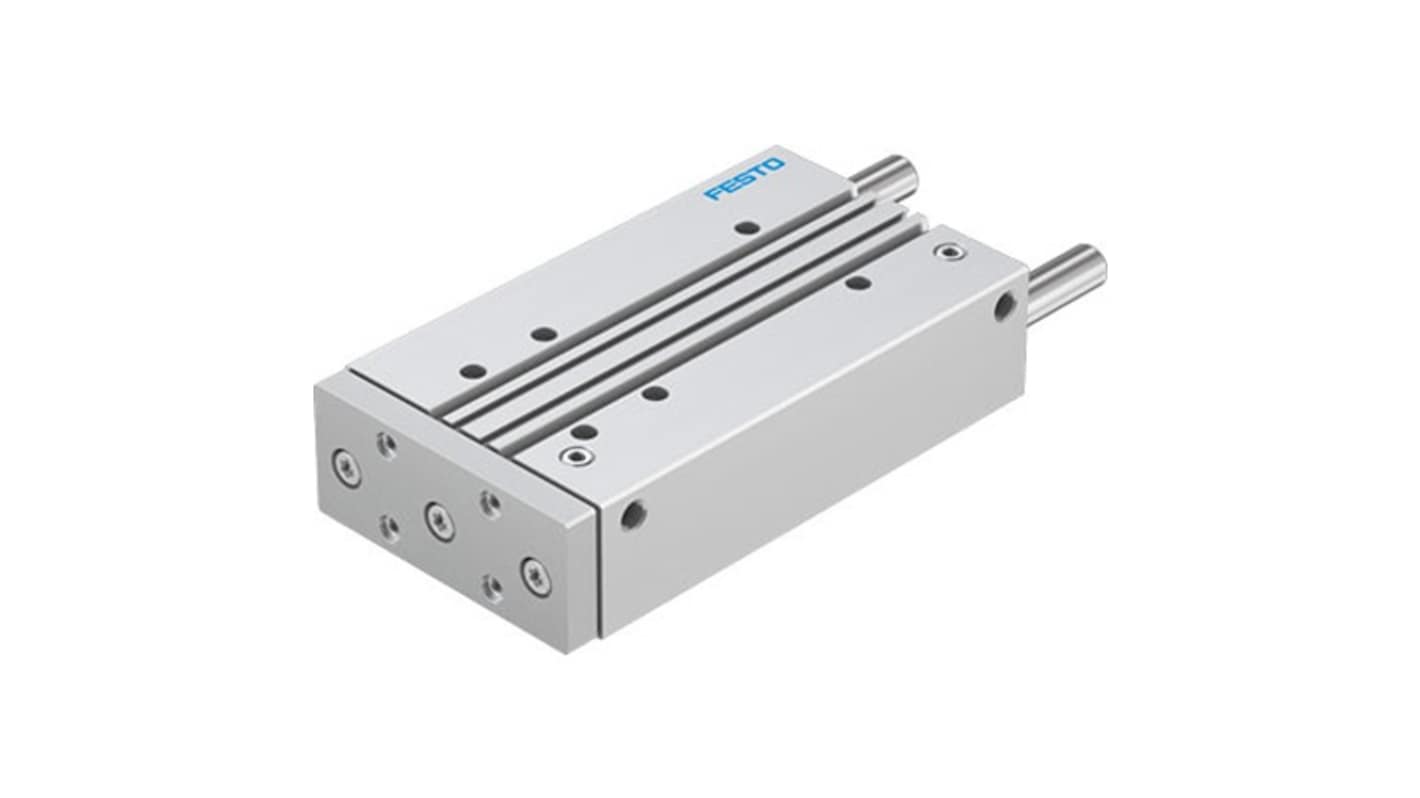 Festo Pneumatic Guided Cylinder - DFM-50-200-P-A-KF-F1A, 50mm Bore, 200mm Stroke, DFM Series, Double Acting