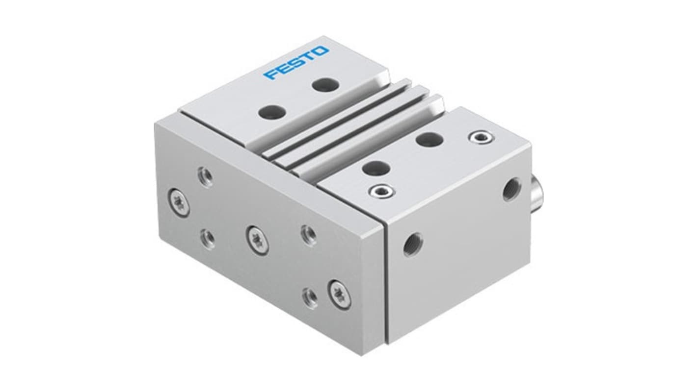 Festo Pneumatic Guided Cylinder - DFM-63-50-P-A-GF-F1A, 63mm Bore, 50mm Stroke, DFM Series, Double Acting
