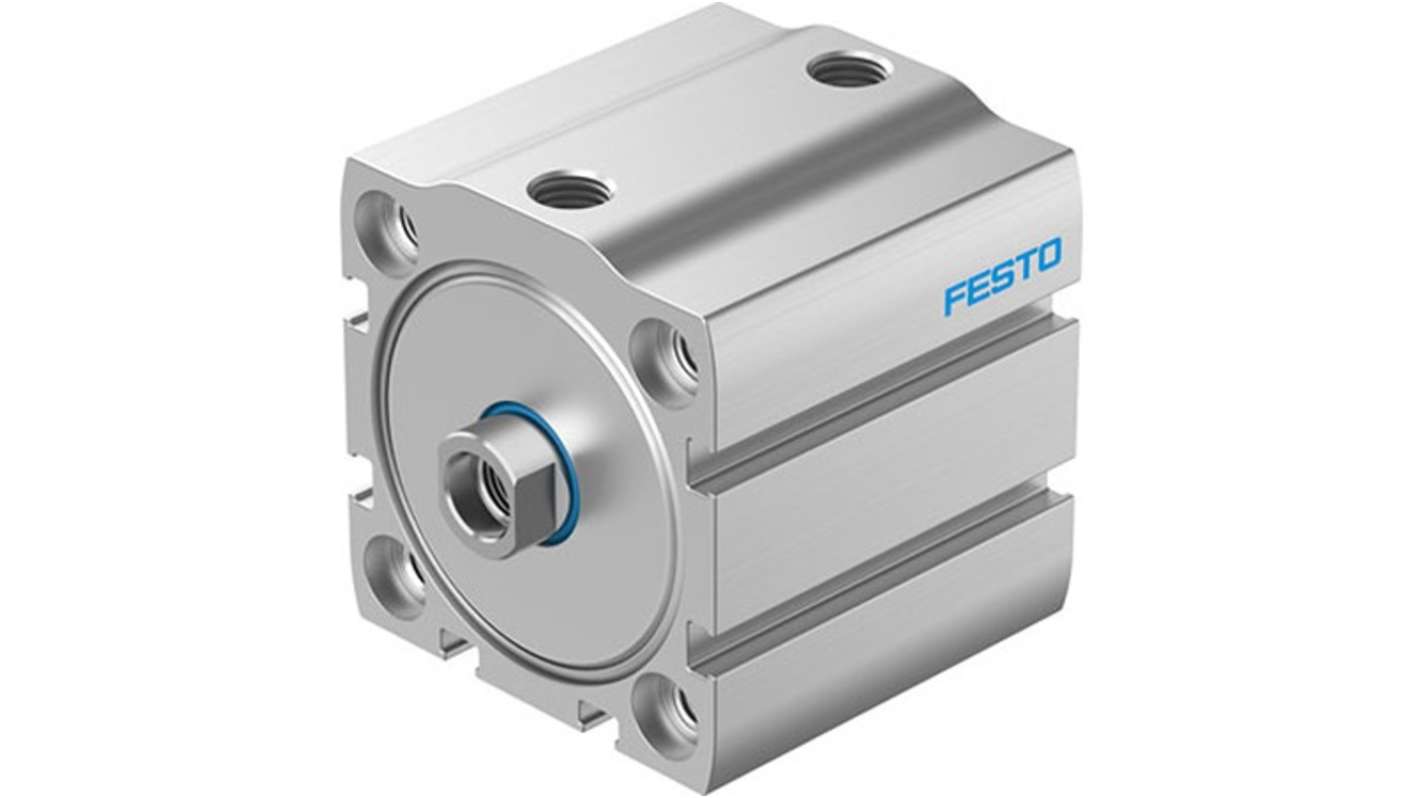 Festo Pneumatic Compact Cylinder - ADN-S-50-10-I-P-A-F1A, 50mm Bore, 10mm Stroke, ADN Series, Double Acting
