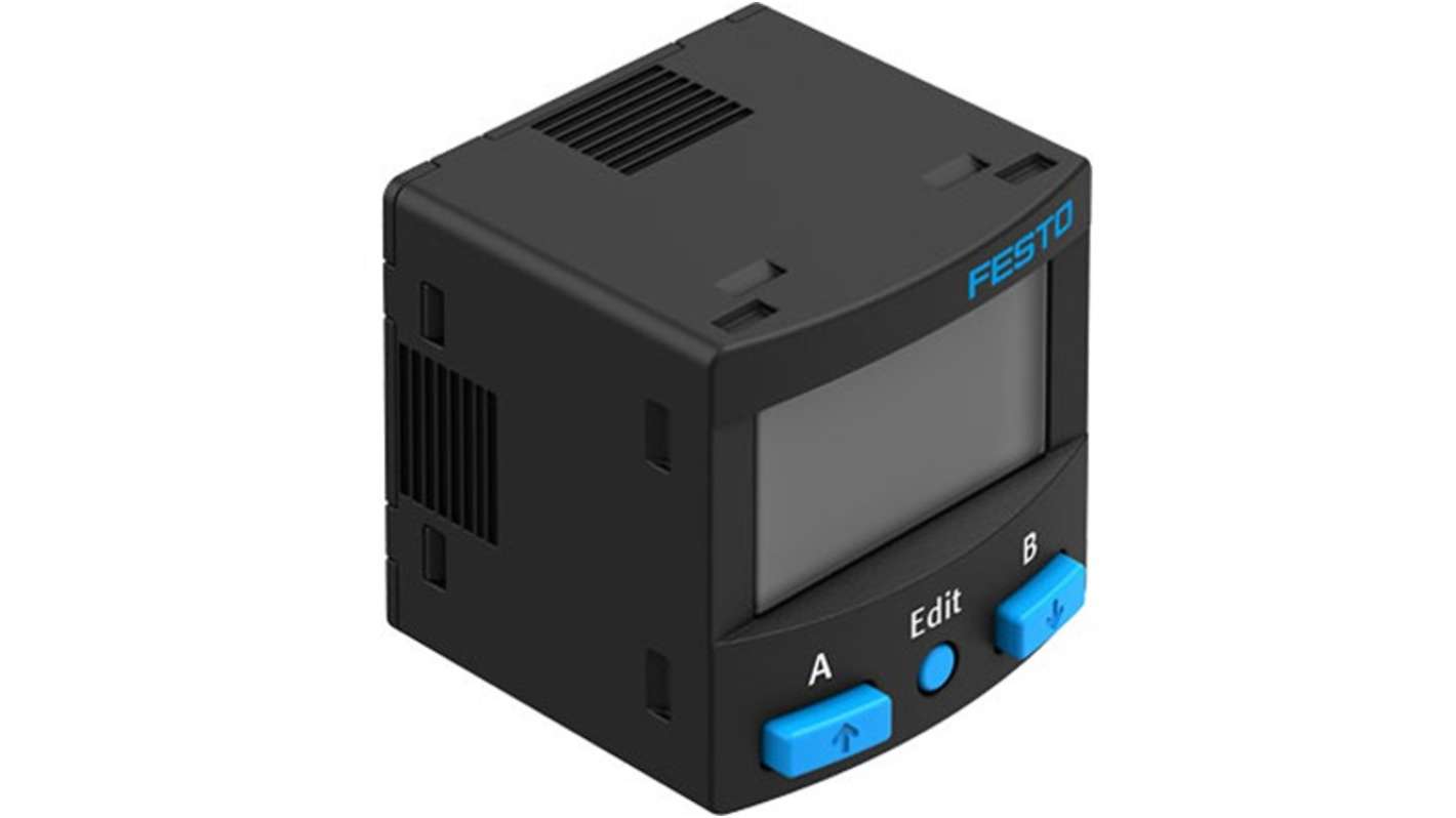 Festo SPAN Series Pressure Sensor, -1bar Min, 1bar Max, PNP/NPN Output, Relative Reading