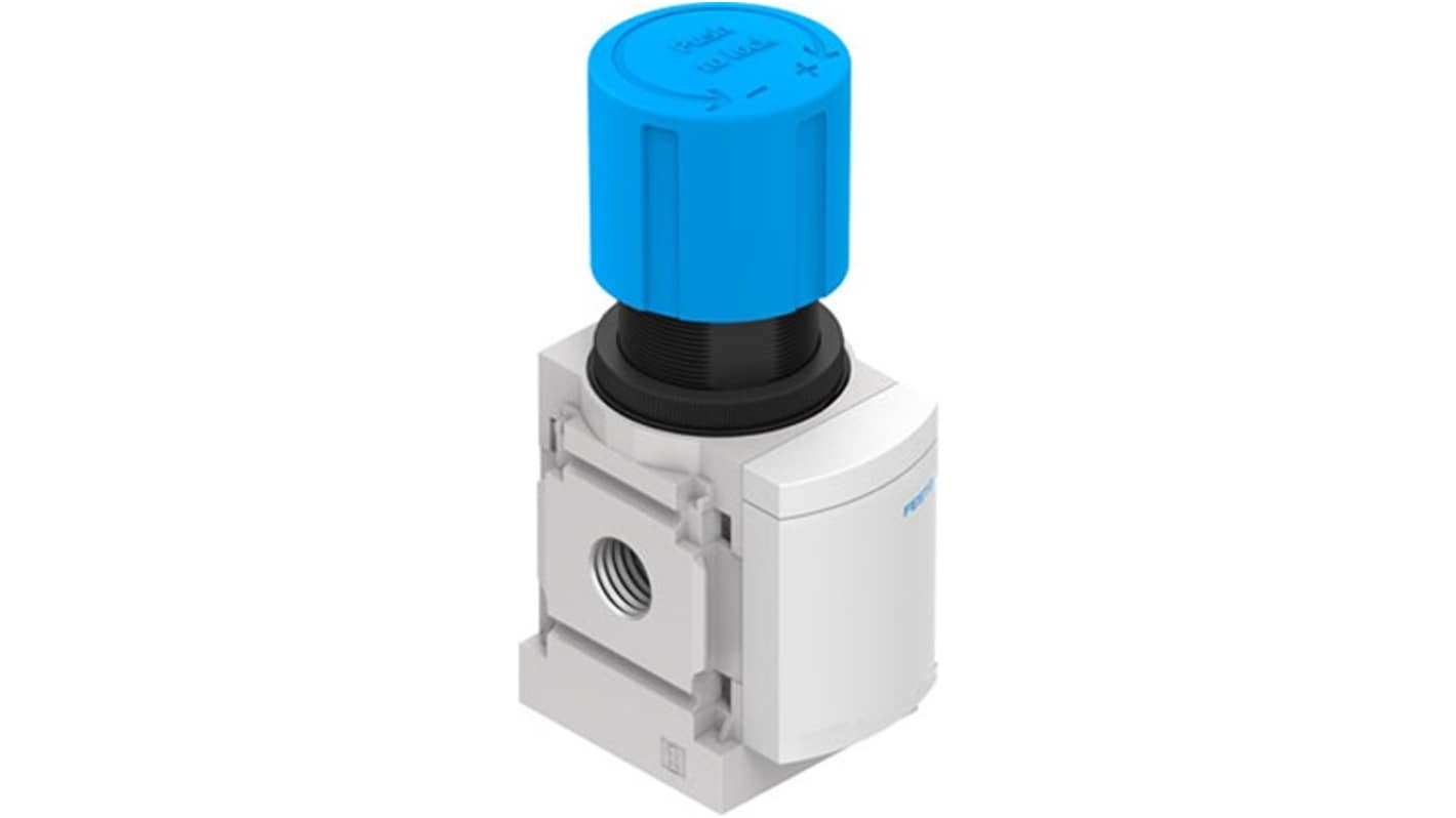 Festo G 1/8 Regulator -, 1/8 in, 14bar max. input, MS4-LR-1/8-D5-VS-OS
