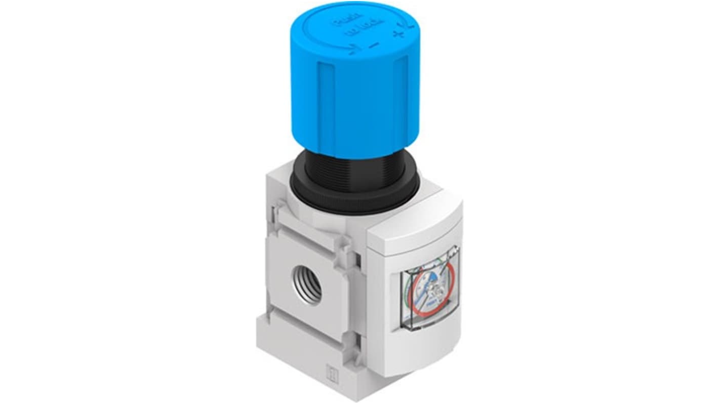 Festo G 1/8 Regulator -, 1/8in, 14bar max. input, MS4-LR-1/8-D6-RG