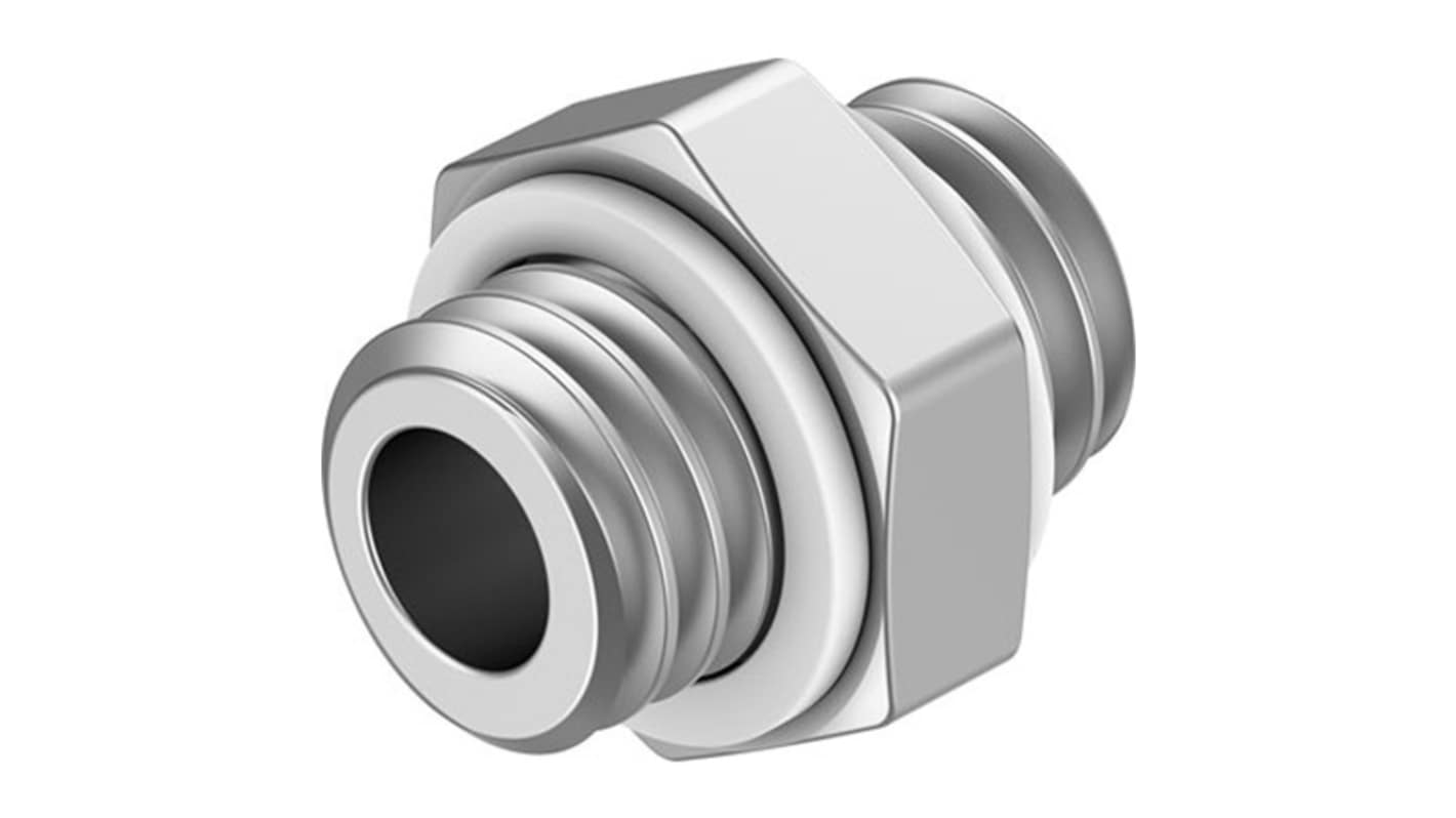 Festo NPFC-DS Series Nipple, G 1/8 to G 1/8, Threaded Connection Style, NPFC-DS-G18-G18-M