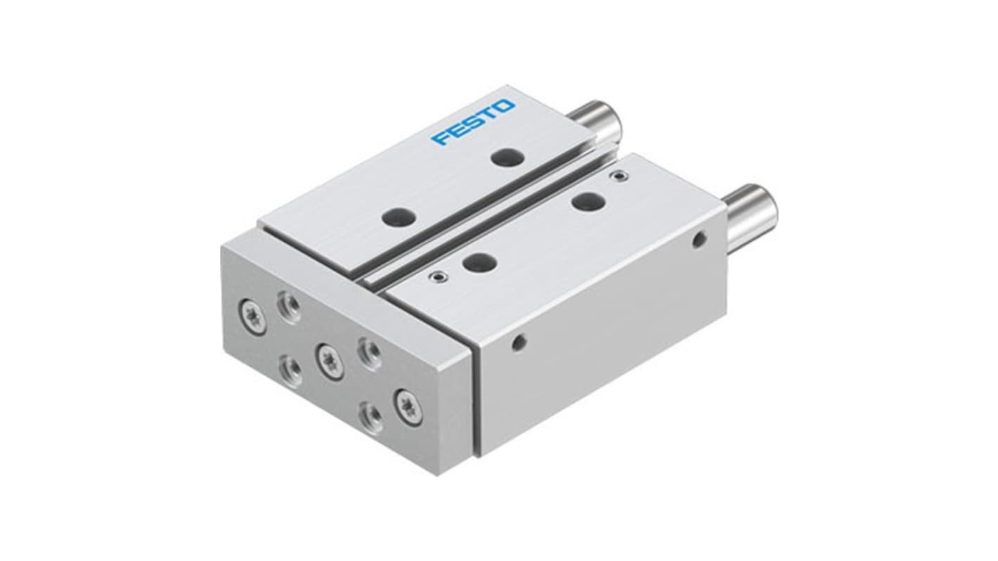 Festo Pneumatic Guided Cylinder - DFM-20-50-P-A-GF-F1A, 20mm Bore, 50mm Stroke, DFM Series, Double Acting