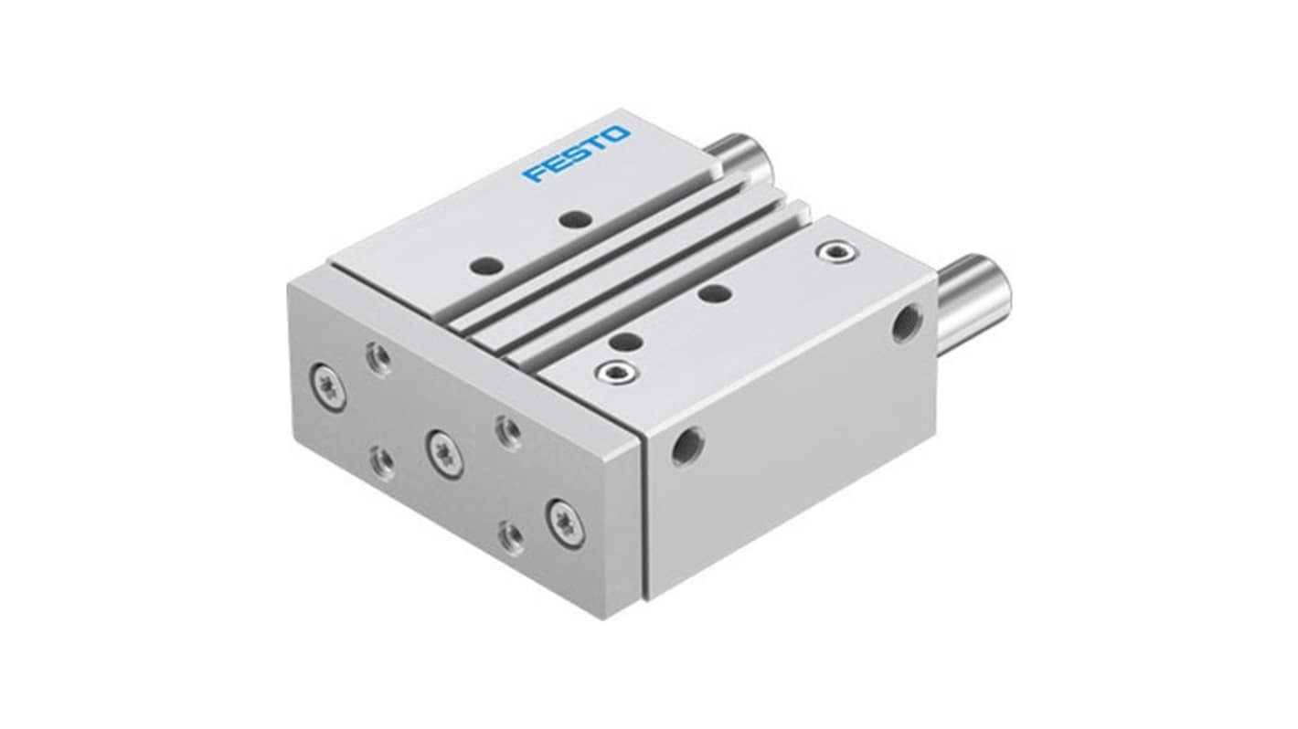 Festo Pneumatic Guided Cylinder - DFM-50-80-P-A-GF-F1A, 50mm Bore, 80mm Stroke, DFM Series, Double Acting