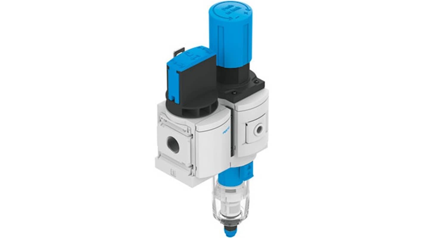 Festo MS6 Filter Regulator, 10 bar, MS6-EM1FR-1/2-D6-C-P-VC-A8-WPE-B
