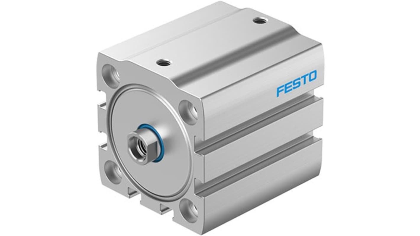 Festo Pneumatic Compact Cylinder - ADN-S-40-20-I-P-A-F1A, 40mm Bore, 20mm Stroke, ADN Series, Double Acting