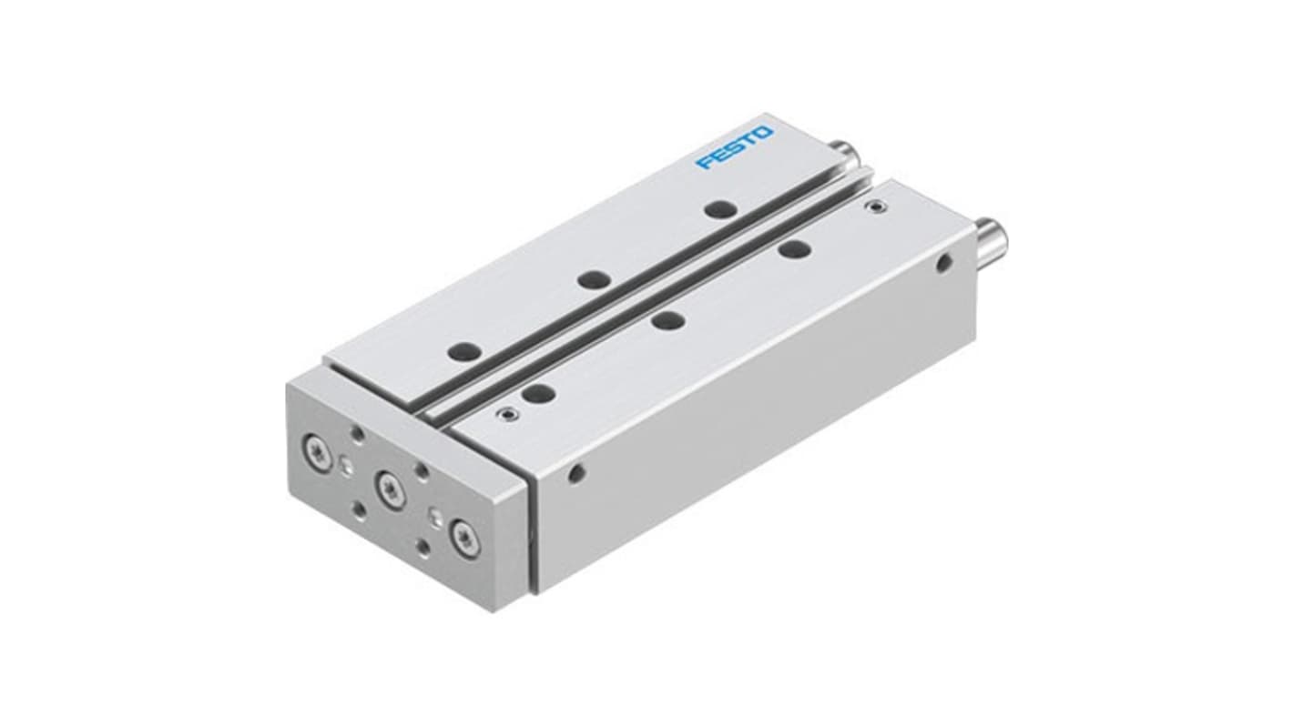 Festo Pneumatic Guided Cylinder - DFM-16-100-P-A-KF-F1A, 16mm Bore, 100mm Stroke, DFM Series, Double Acting