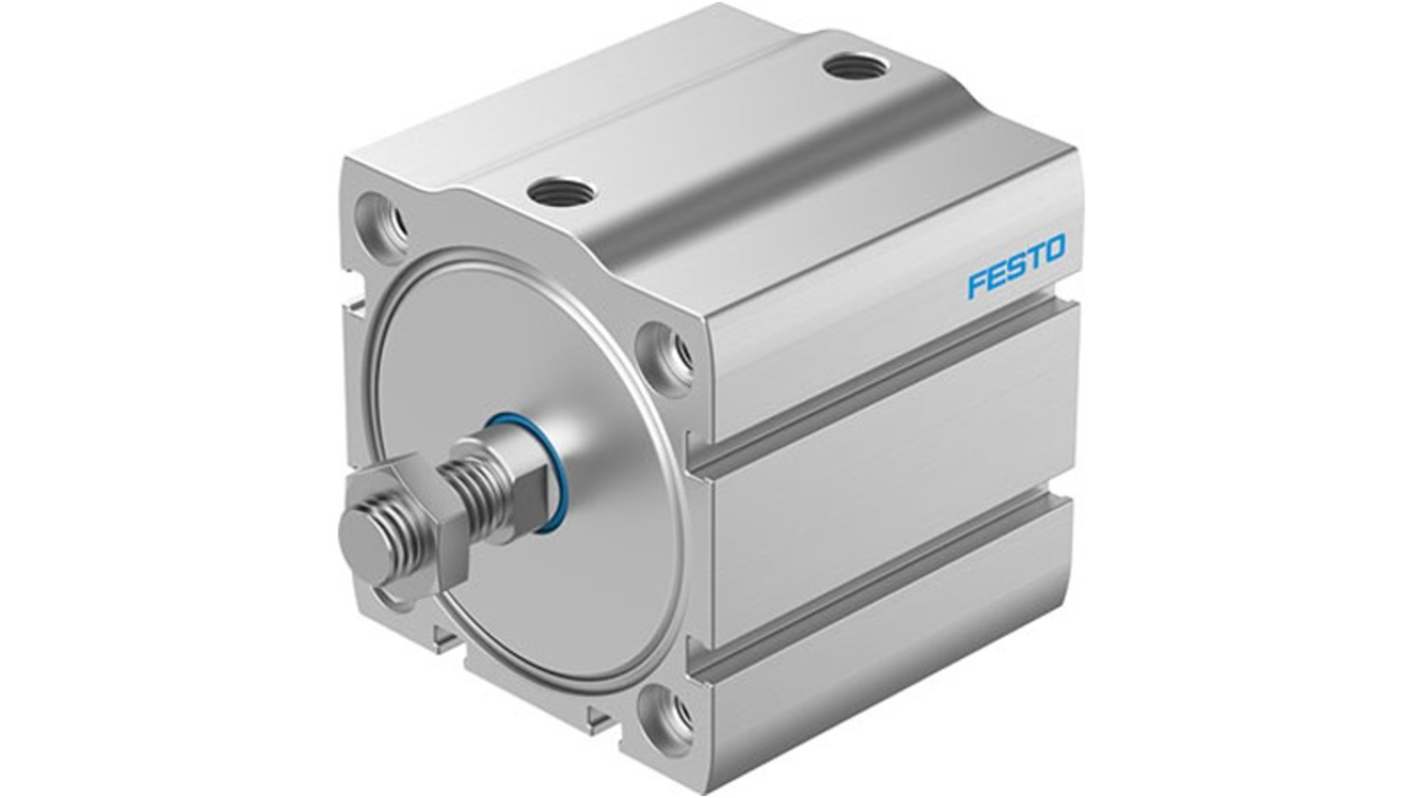 Festo Pneumatic Compact Cylinder - ADN-S-63-30-A-P-A-F1A, 63mm Bore, 30mm Stroke, ADN Series, Double Acting