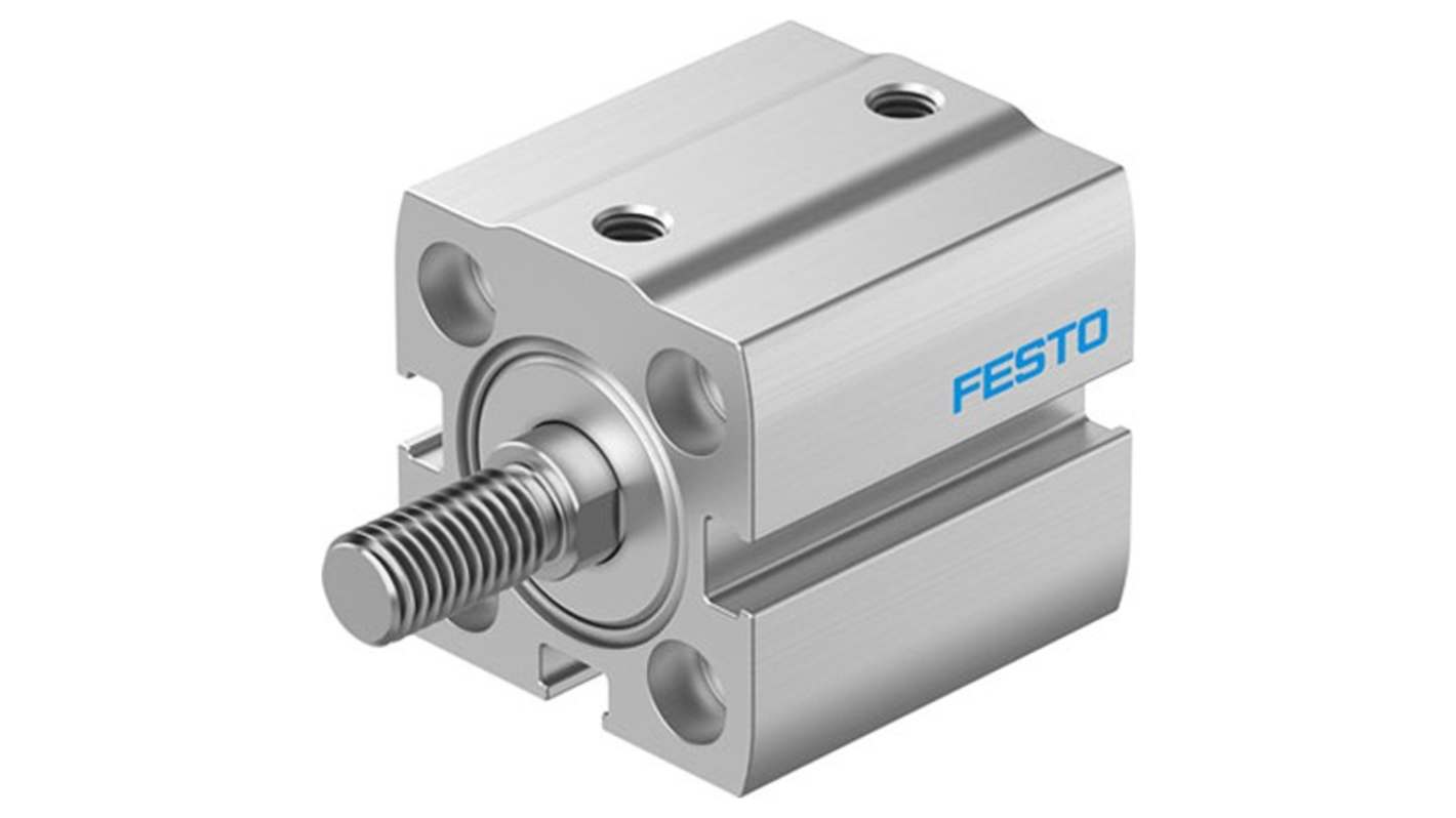 Festo Pneumatic Compact Cylinder - ADN-S-20-20-A-P-A-F1A, 20mm Bore, 20mm Stroke, ADN Series, Double Acting