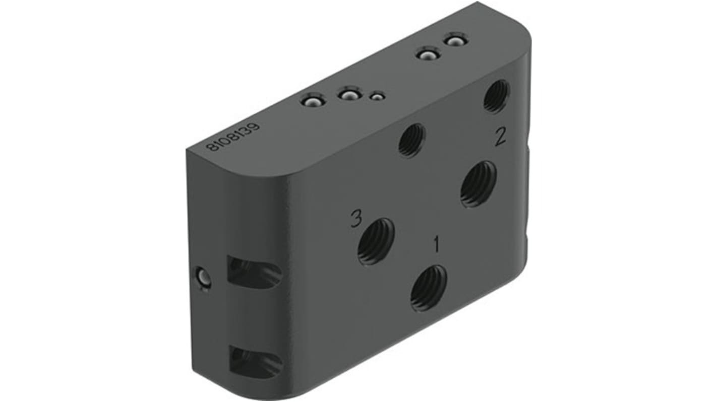 Festo 油路块 Manifold 块, NPT 1/4接口, 铝主体, CAPS系列