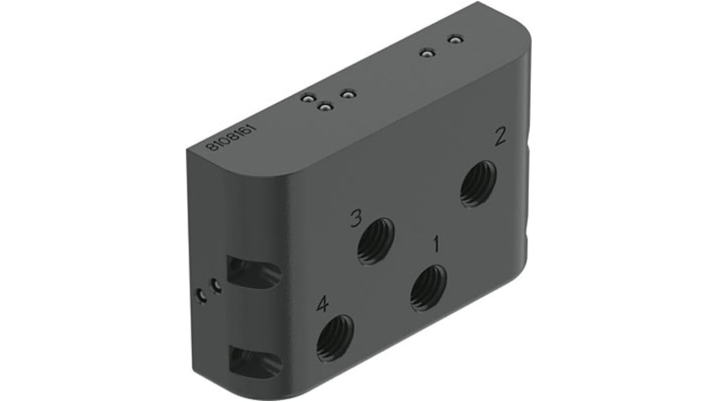 Festo 油路块 歧管块, NPT 1/4接口, 铝主体, CAPS系列