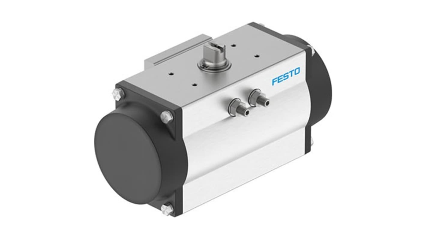 Festo DFPD Series 8 bar Single Action Pneumatic Rotary Actuator, 90° Rotary Angle