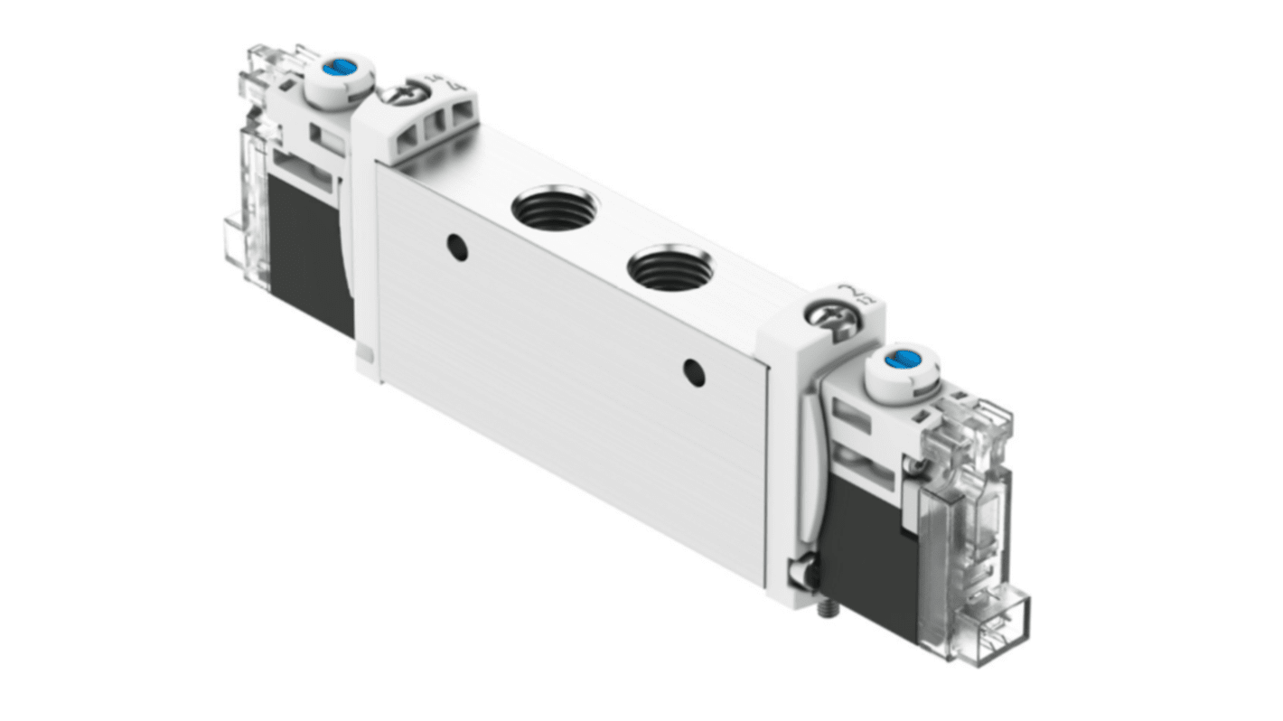 Festo 5/3 Closed Pneumatic Solenoid Valve - Electrical G 1/8 VUVG Series 24V