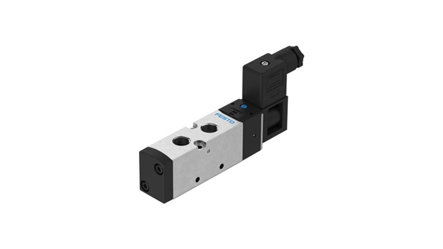 Festo 5/2-Way, Monostable Pneumatic Solenoid Valve - Electrical G 1/4 VUVS Series 24V