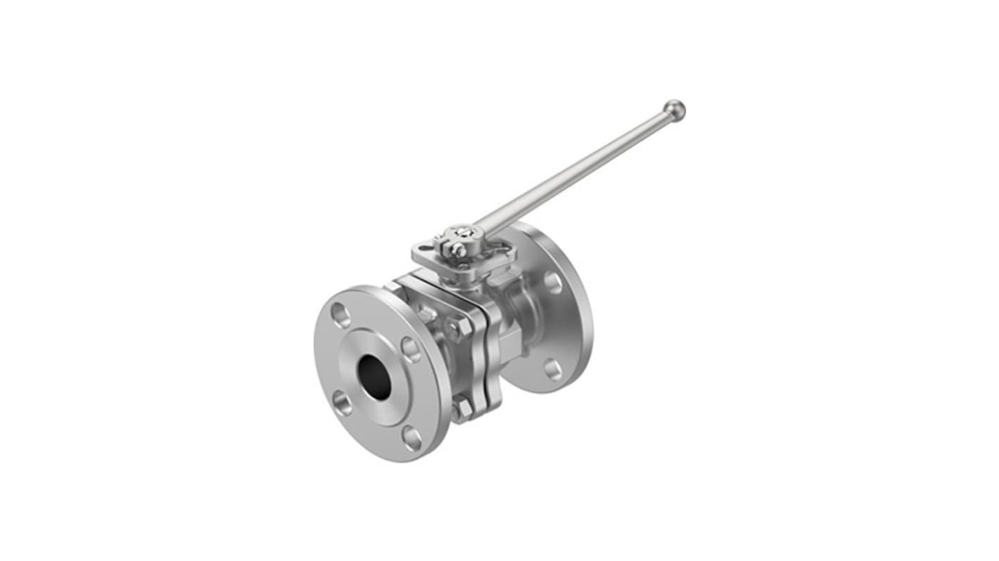Festo Stainless Steel Ball Valve, Ball Valve, Flanged, 30mm, 20bar Operating Pressure