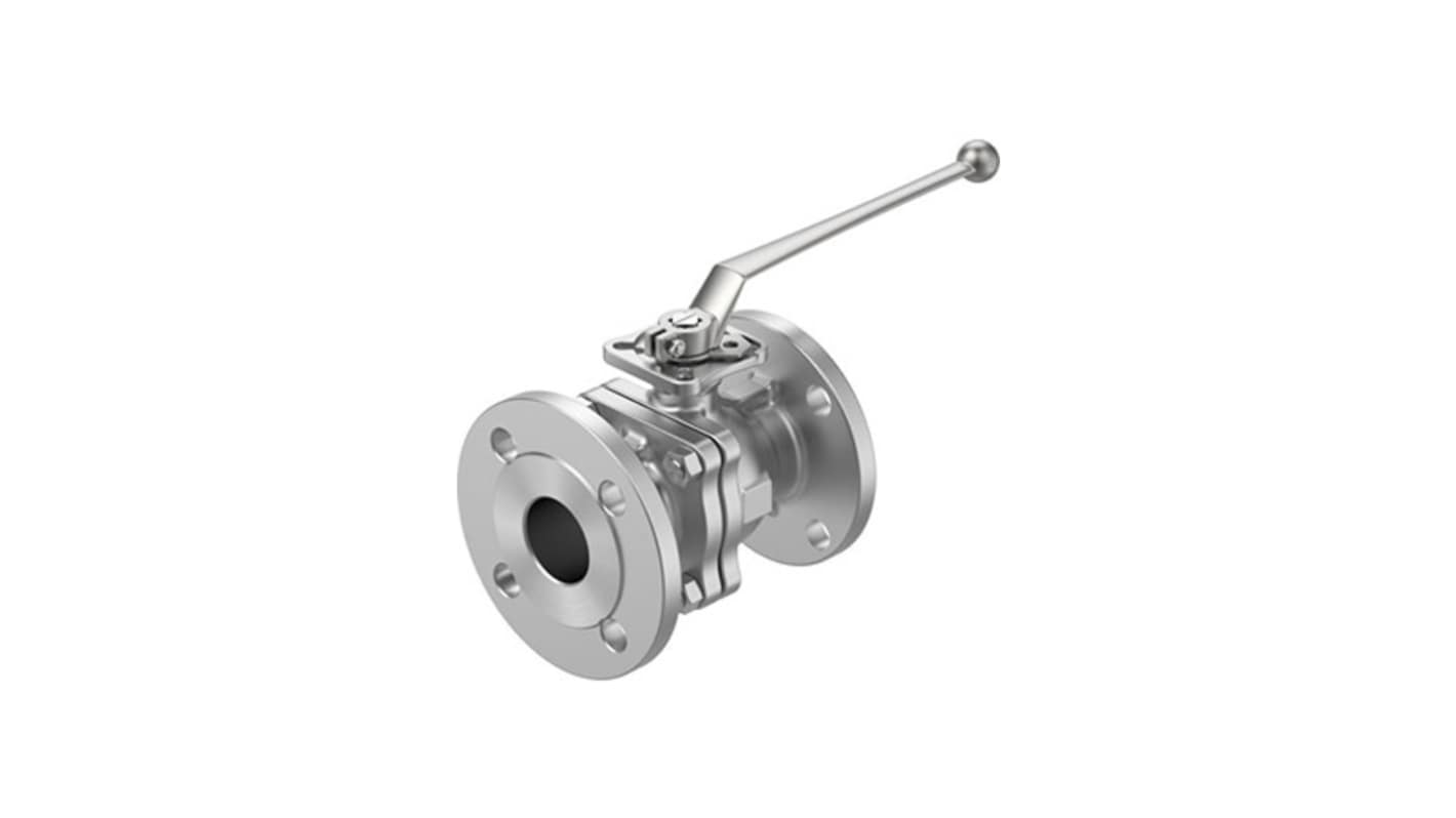 Festo Stainless Steel Ball Valve, Ball Valve, Flanged, 50mm, 20bar Operating Pressure