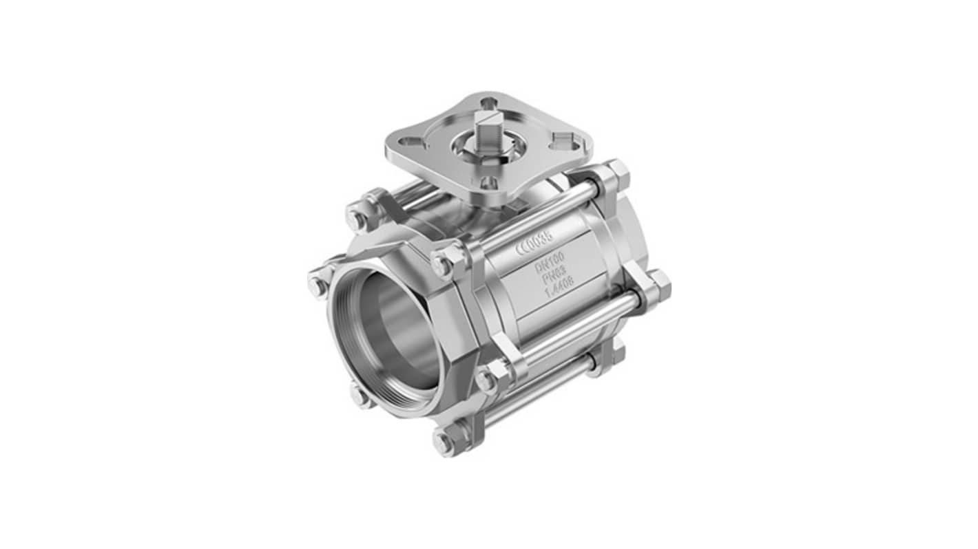Festo Stainless Steel Ball Valve, Ball Valve, Flanged, 96mm, 63bar Operating Pressure