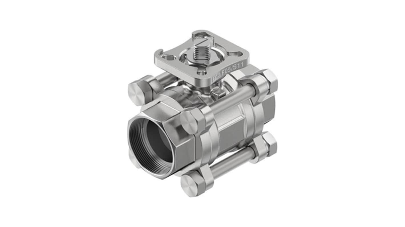 Festo Stainless Steel Ball Valve, Ball Valve, Flanged, 32mm, 63bar Operating Pressure