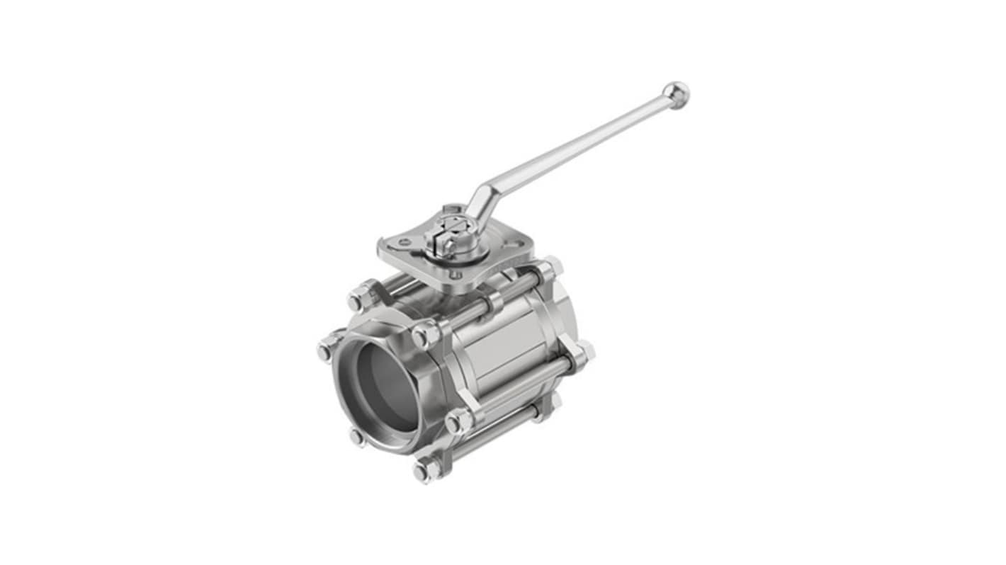 Festo Stainless Steel Ball Valve, Ball Valve, Flanged, 96mm, 63bar Operating Pressure