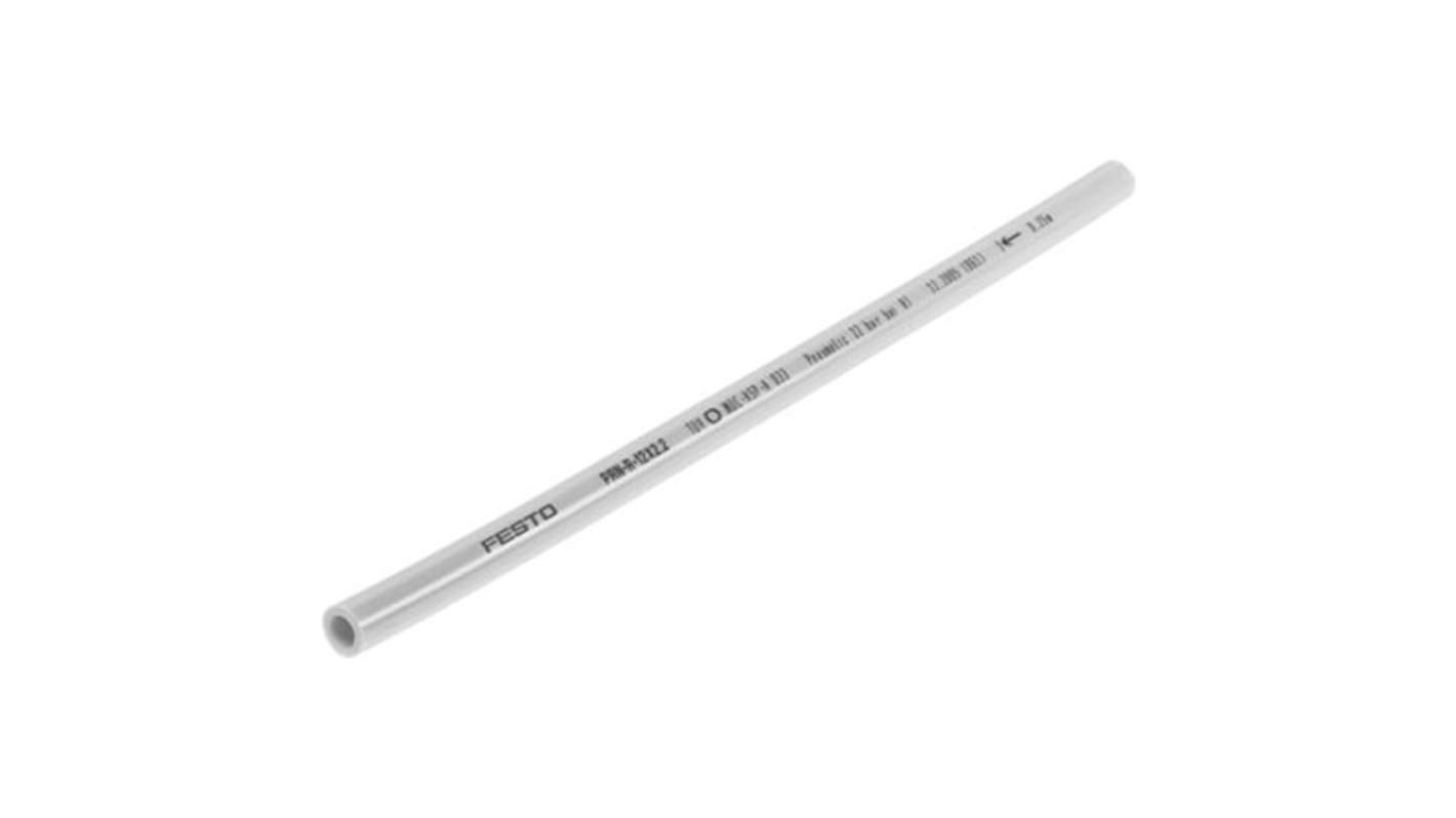 Festo PAN TPE, Flexible Tubing, 10mm ID, 16mm OD, Silver