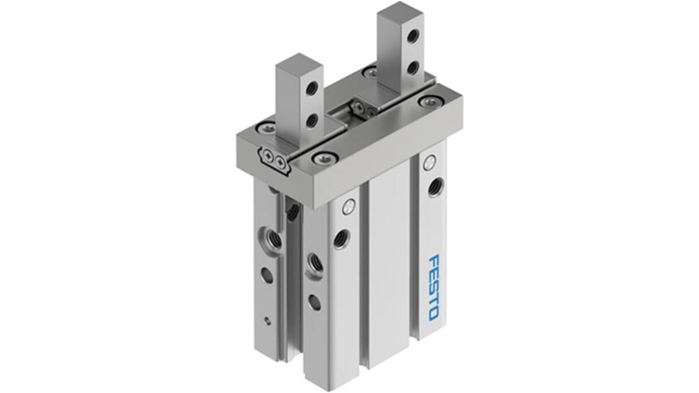 Festo 2 Finger Double Action Pneumatic Gripper, DHPC-20-A-B-1, Parallel Gripping Type