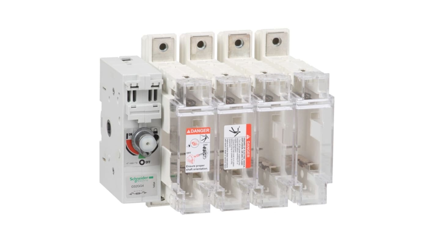Schneider Electric Fuse Switch Disconnector, 4 Pole, 63A Max Current