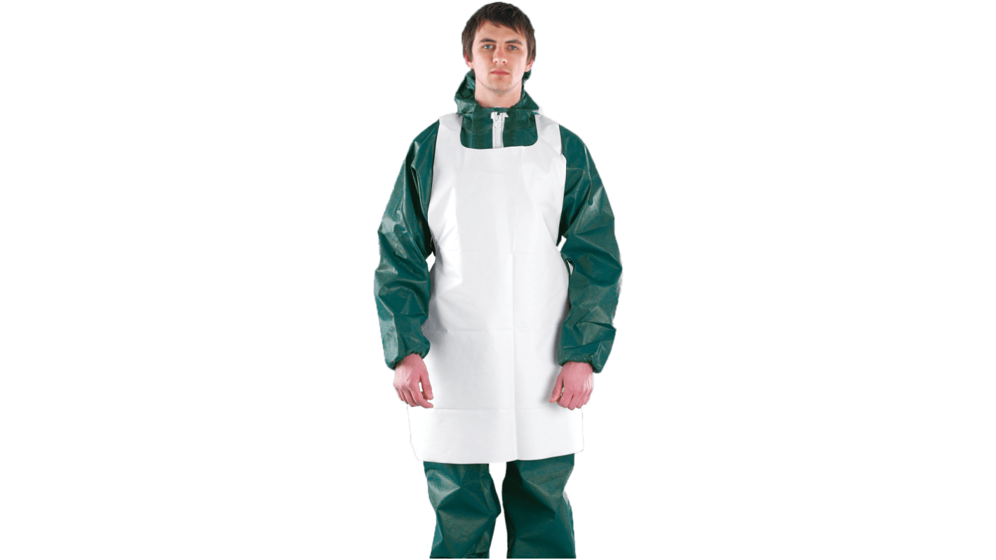 Ansell White Coverall, EN 1073-2, EN 1149-5, EN 14126, One Size