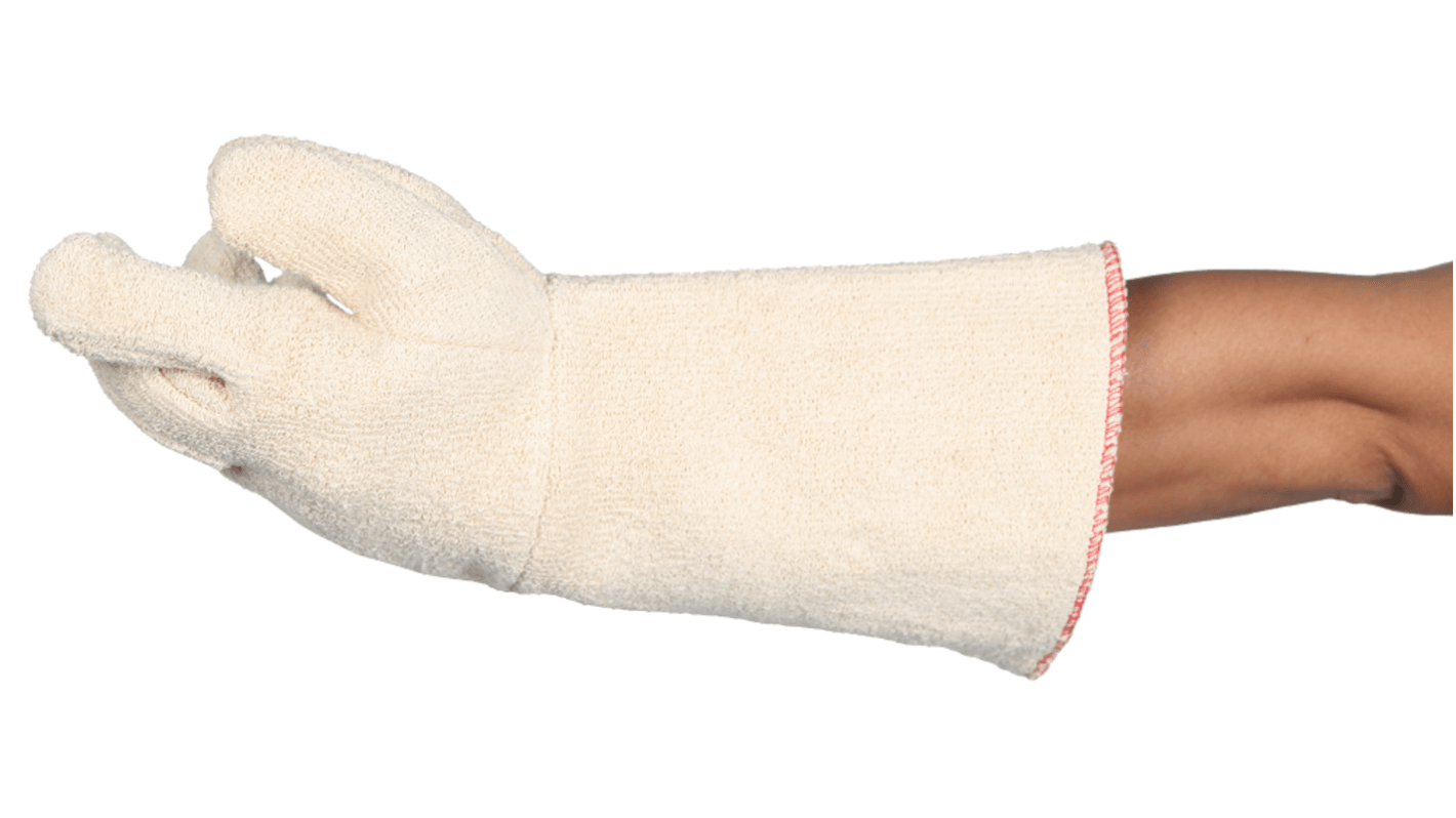 Ansell ActivArmr 97-335 White Cotton, Jersey Abrasion Resistant, Cut Resistant Work Gloves, Size 10