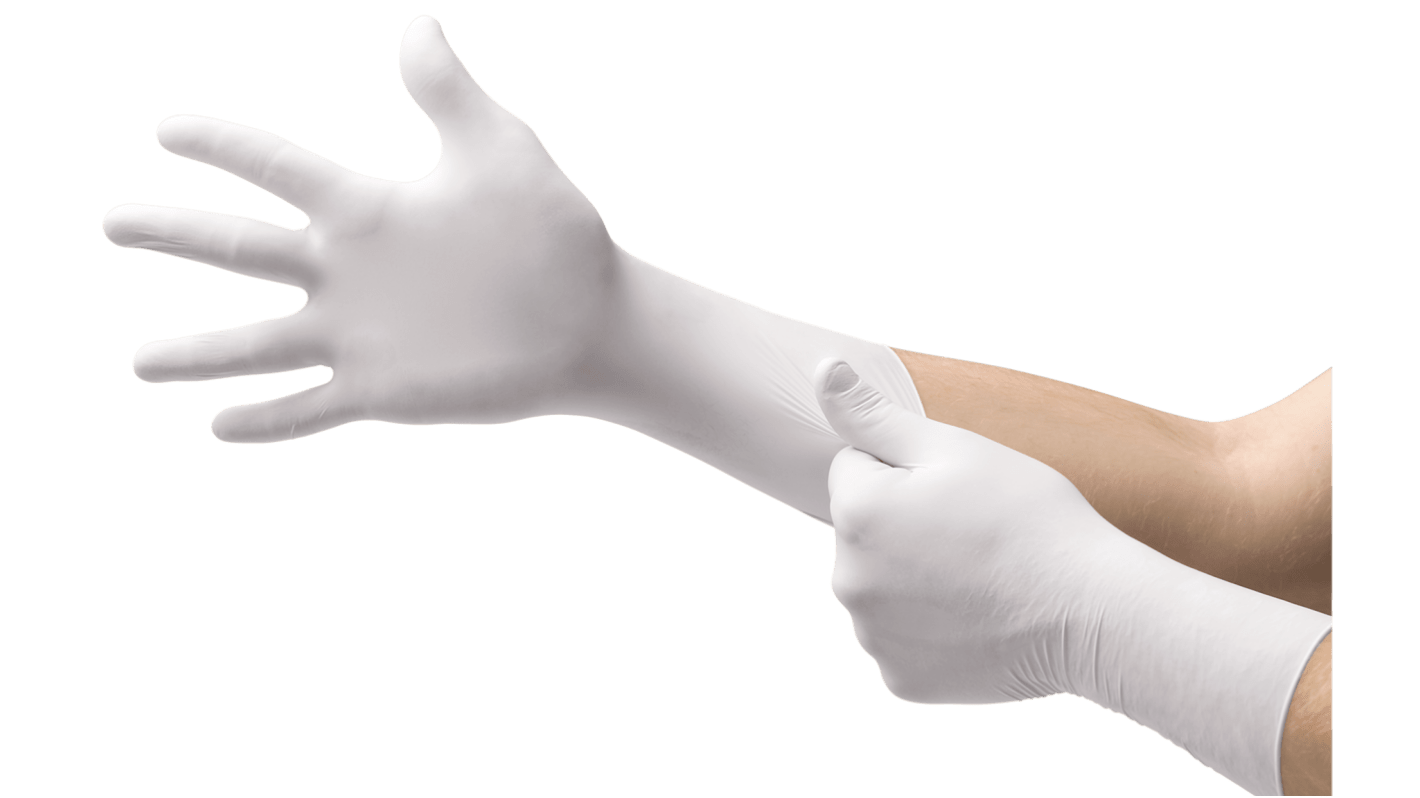 Ansell TouchNTuff 83-300 White Polyisoprene Cleaning and Janitorial work, General Workwear, Glass and Metal Handling,