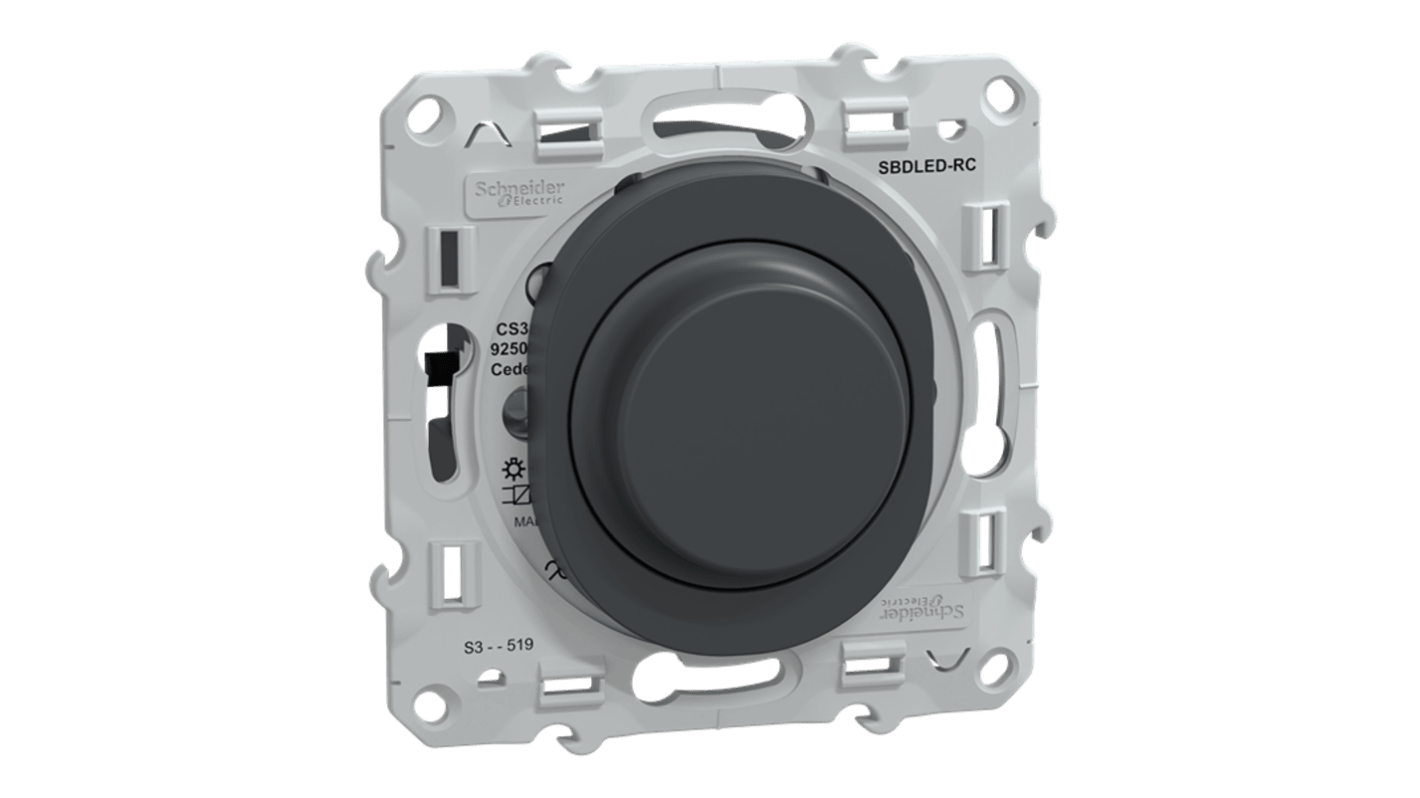 Schneider Electric 按钮调光开关, 最大0.4W, 250V, 1位, 1路