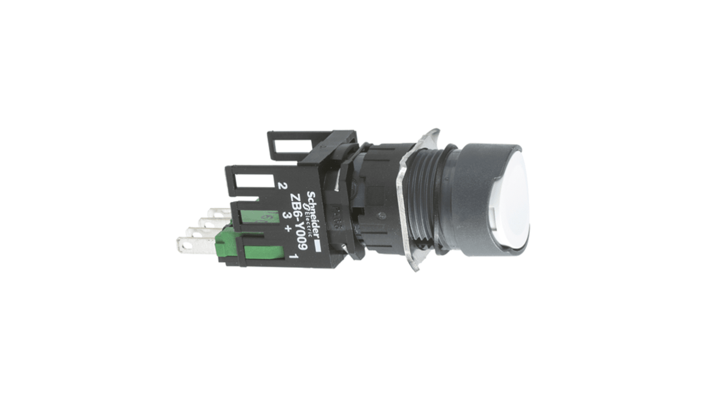 Schneider Electric 押しボタンスイッチ, スプリングリターン, SPDT, 16mm, IP65