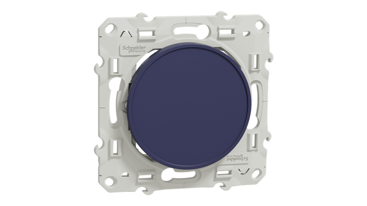 Screw Terminal Blue Wall Plate Module, Flush Mount