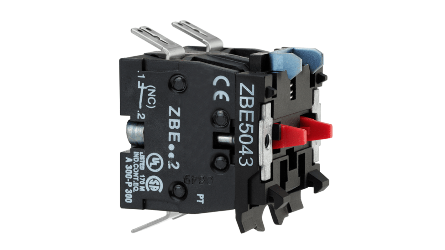 Schneider Electric 押しボタンスイッチ, スローブレーク, DPST フロント, IP20