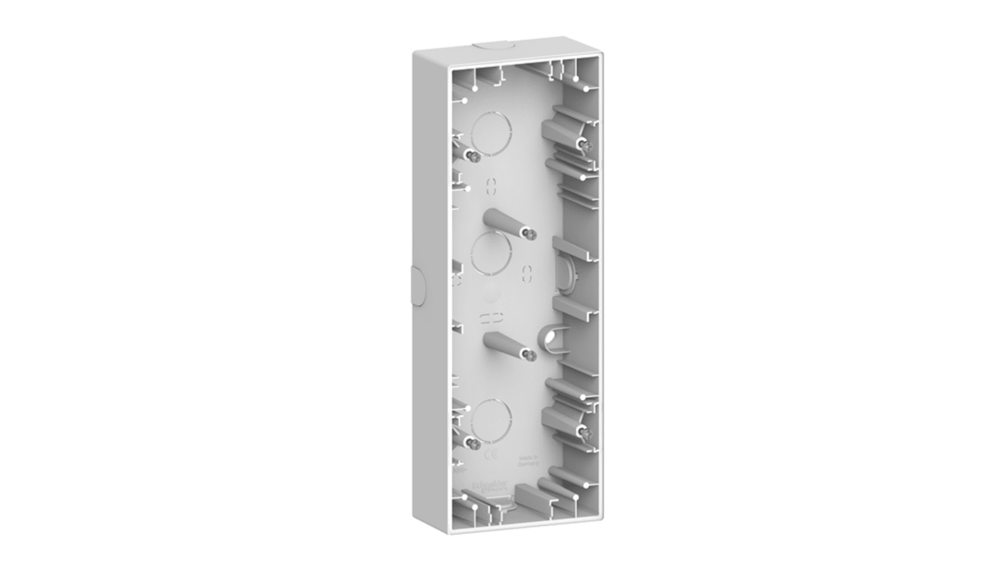 Schneider Electric Merten White ABS Back Box Mounting Frame,  Surface Mount, 3 Gangs