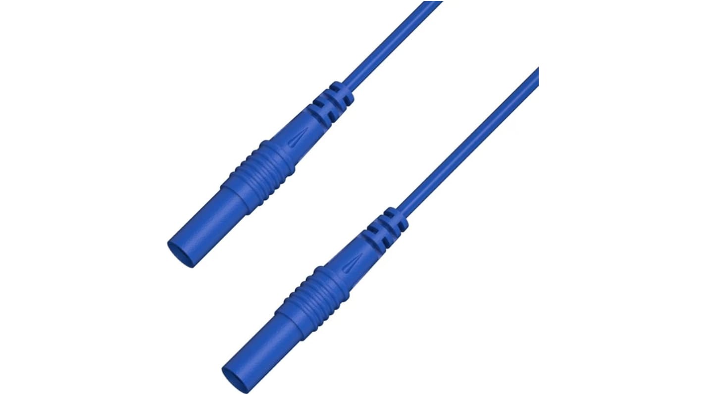 RS PRO Test Leads, 2.5A, 50V, Blue, 25cm Lead Length