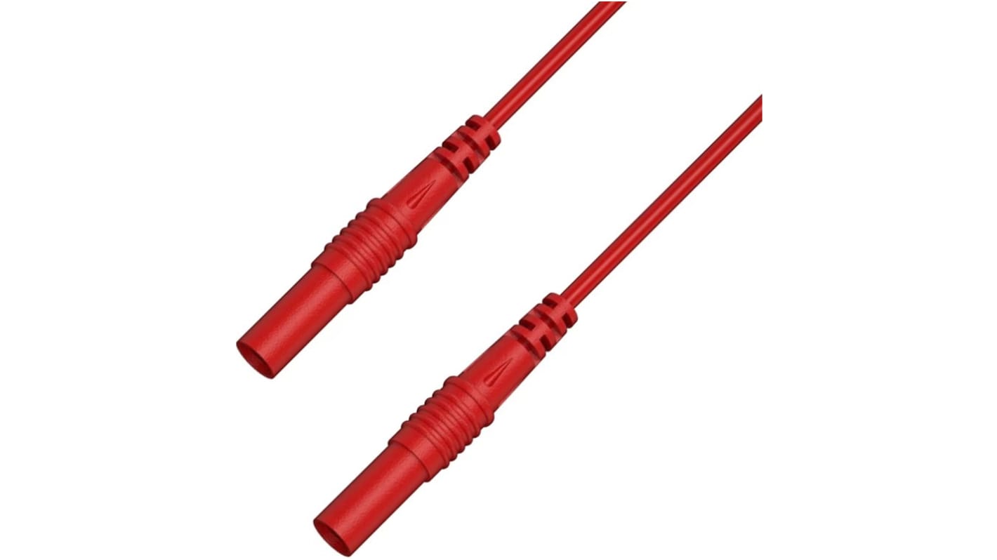RS PRO Test Leads, 2.5A, 50V, Red, 200cm Lead Length