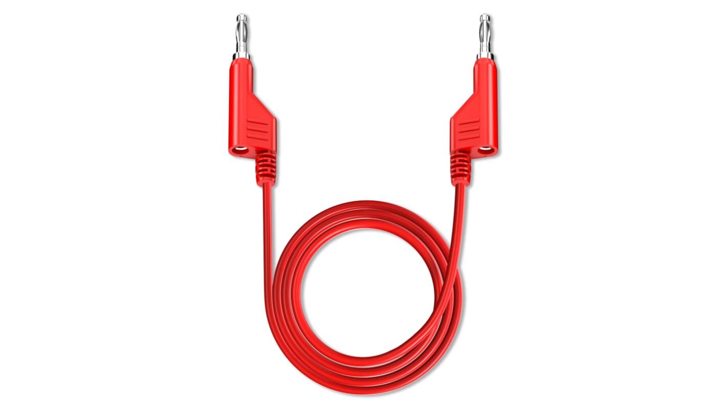 RS PRO Test Leads, 2.5A, 50V, Red, 200cm Lead Length