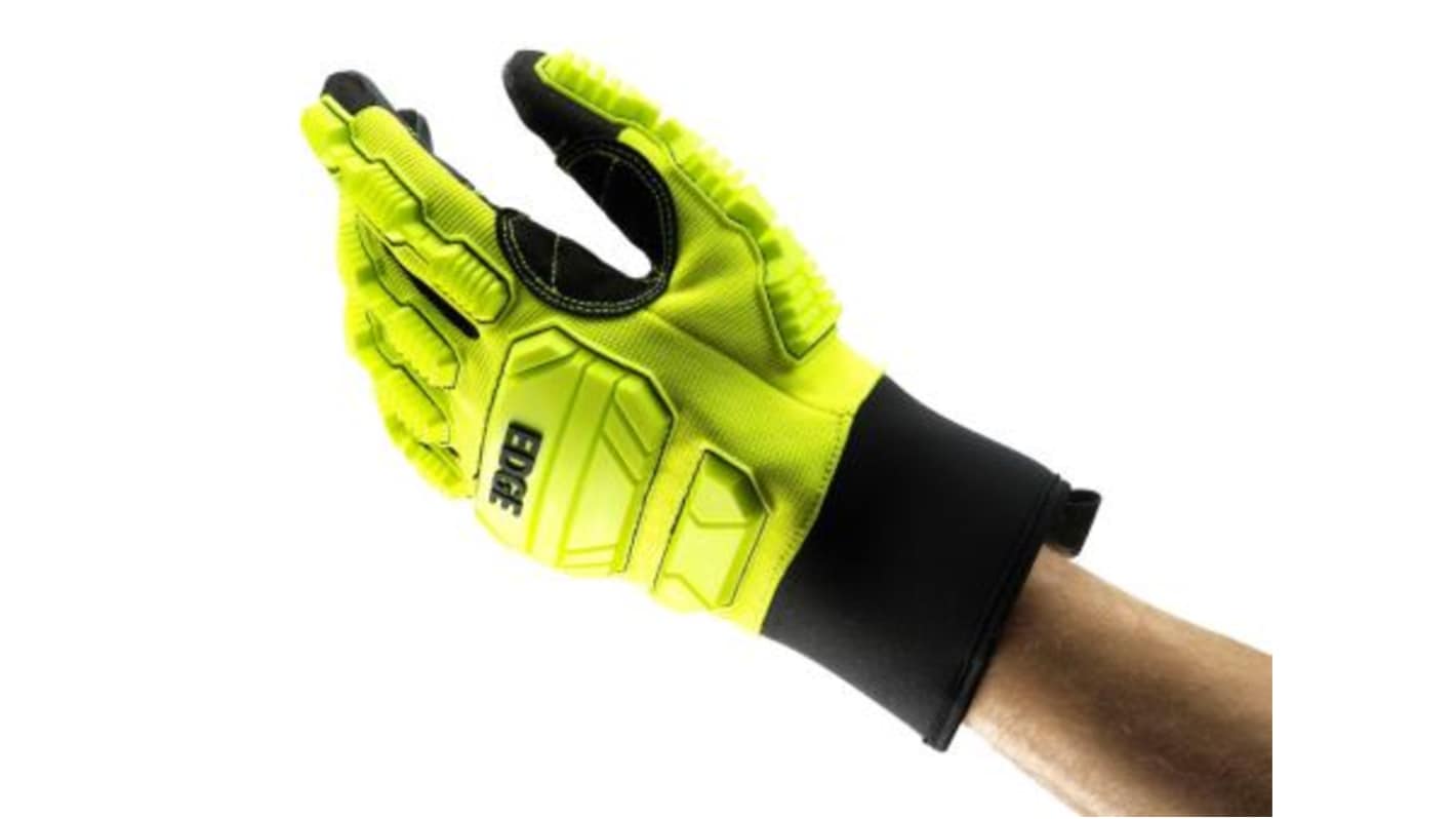 Ansell Edge 48-205 Black Nylon, Polyester Cut Resistant Work Gloves, Size 12