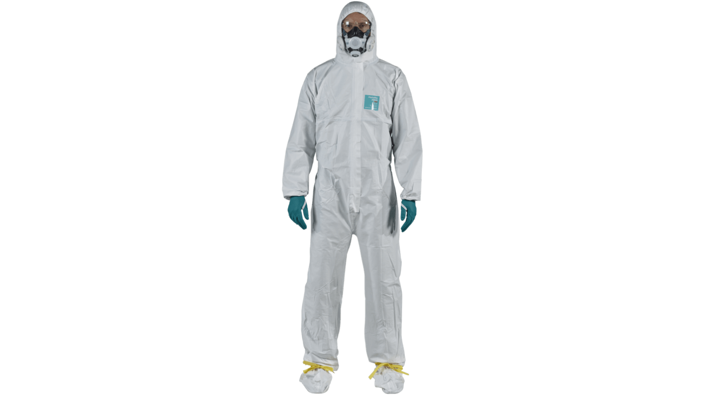 Ansell White Coverall, EN 1073-2, EN 1149-5, EN 14126, XL