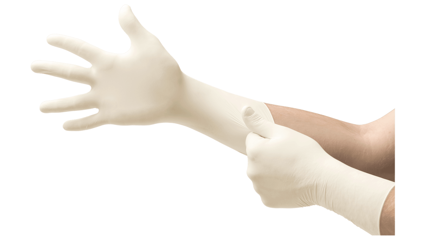 Ansell TouchNTuff 73-300 Cream Neoprene Chemical Resistant Work Gloves, Size 9