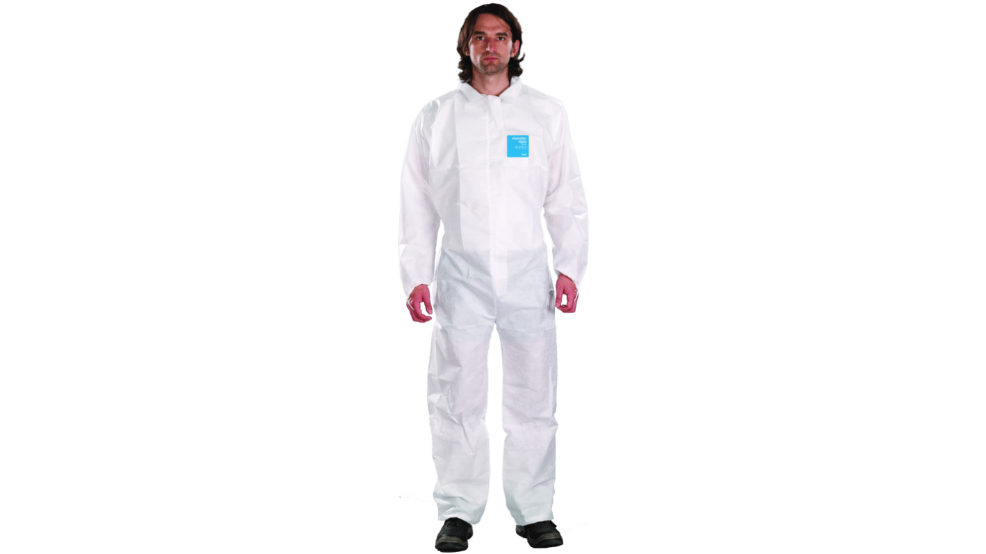 Ansell White Coverall, EN 1073-2, EN 1149-5, EN 14126, L