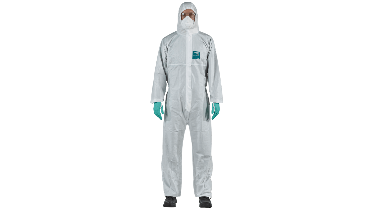 Ansell White Coverall, EN 1073-2, EN 1149-5, EN 14126, M