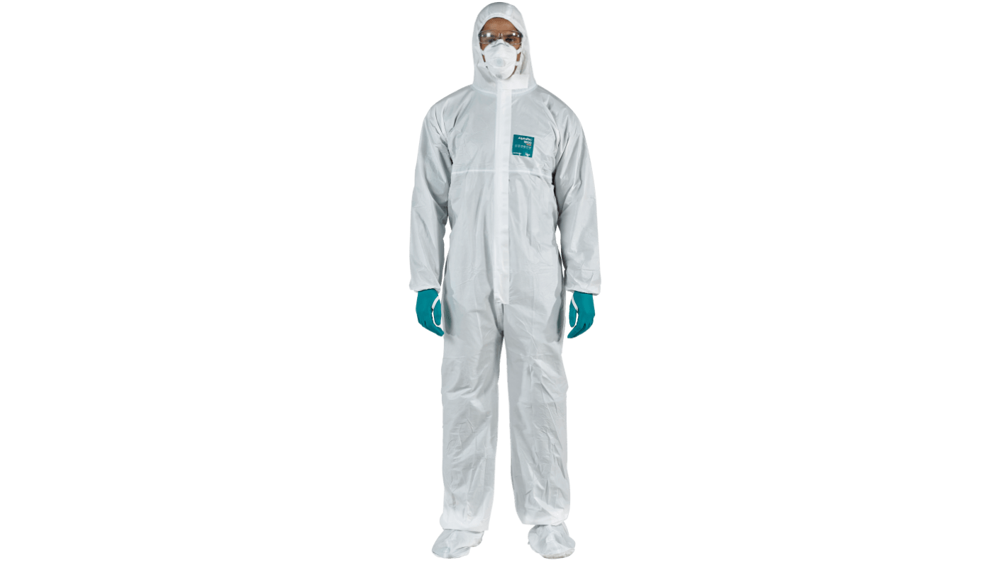 Ansell White Coverall, EN 1073-2, EN 1149-5, EN 14126, XL