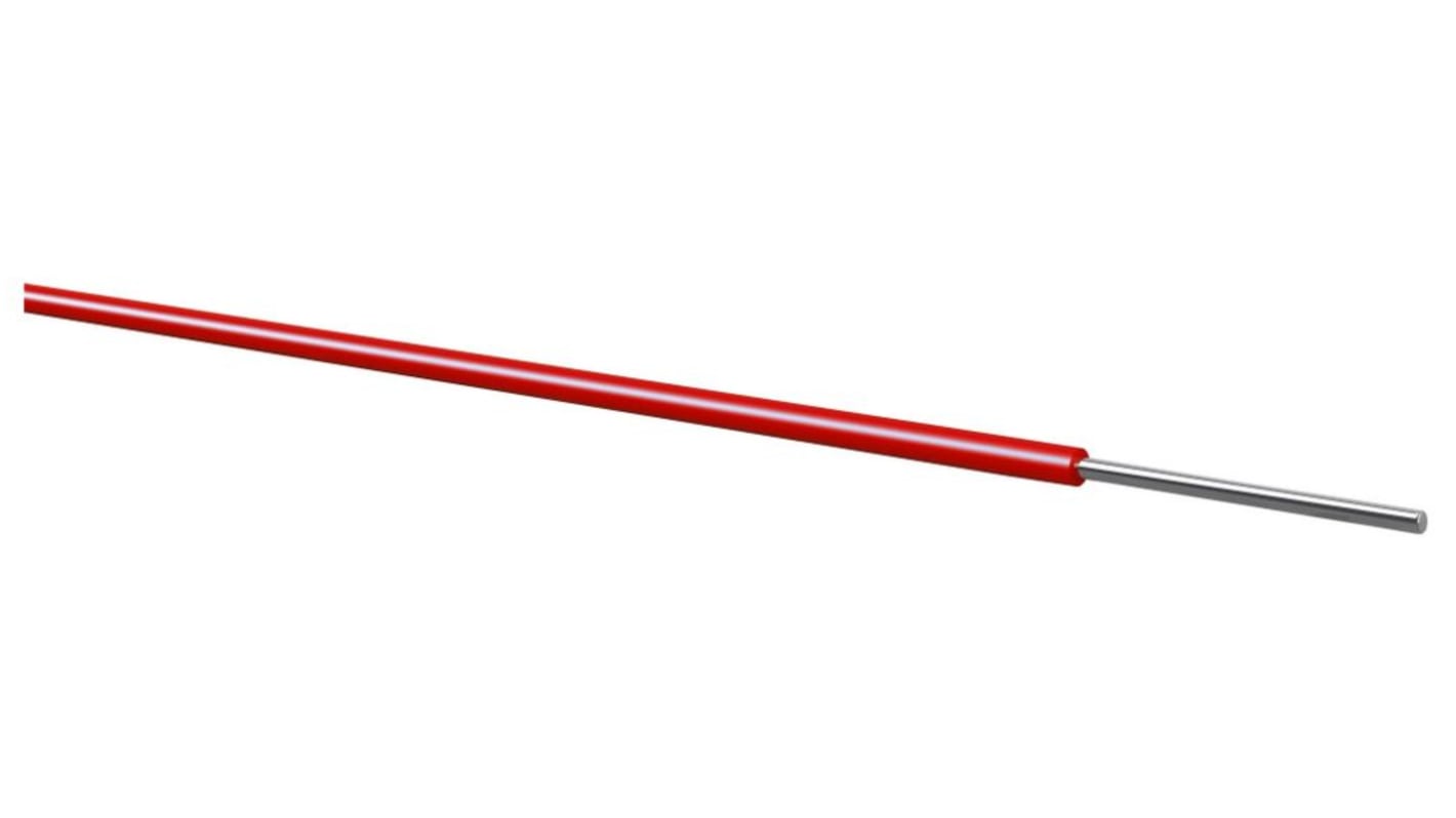 Kabeltronik 红色电线, 0.13 mm2, 100m长, 26AWG, PVC绝缘, YV系列