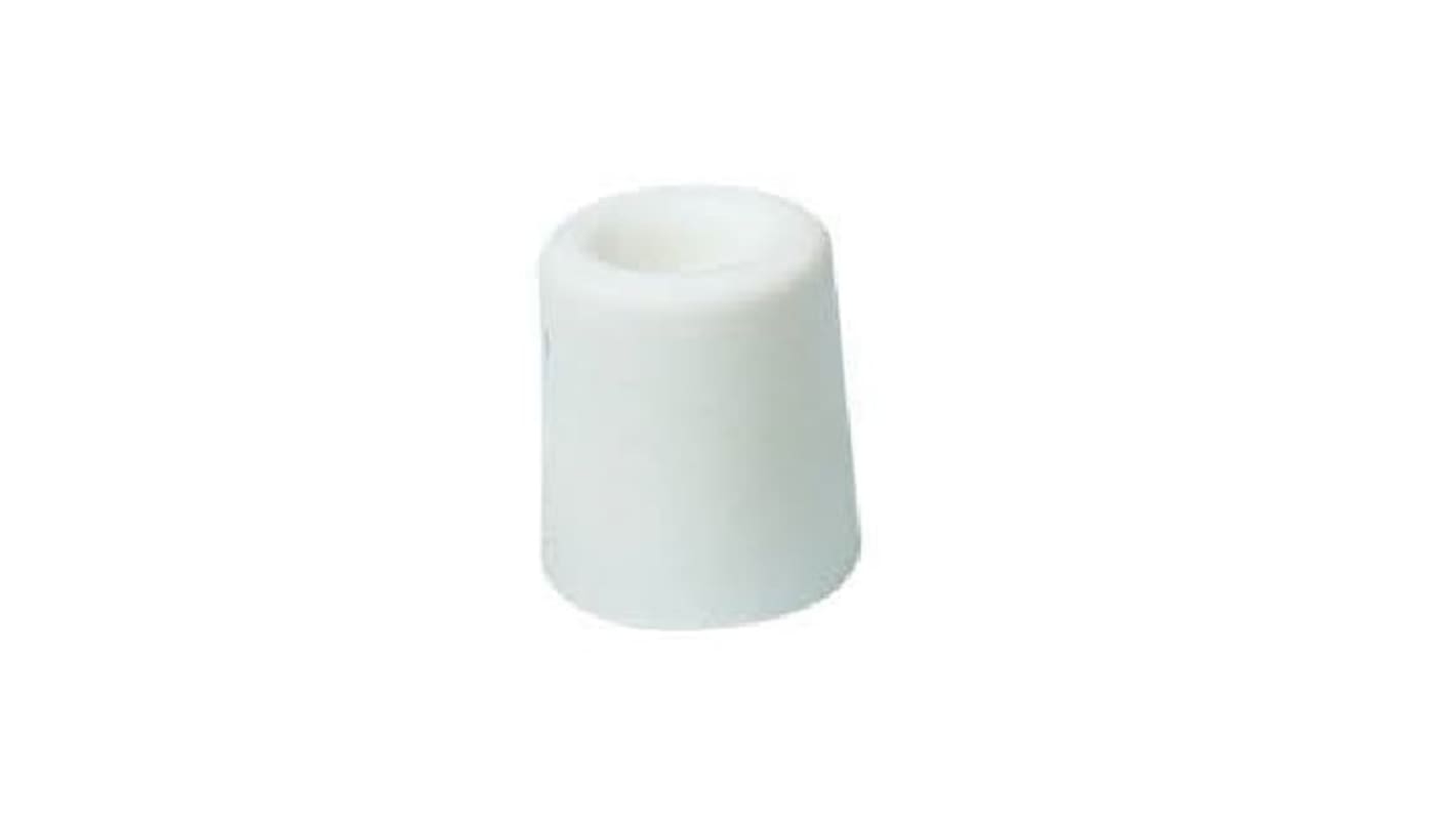 Guitel Hervieu White Rubber Door Stopper, 30mm Diameter, 25mm Long