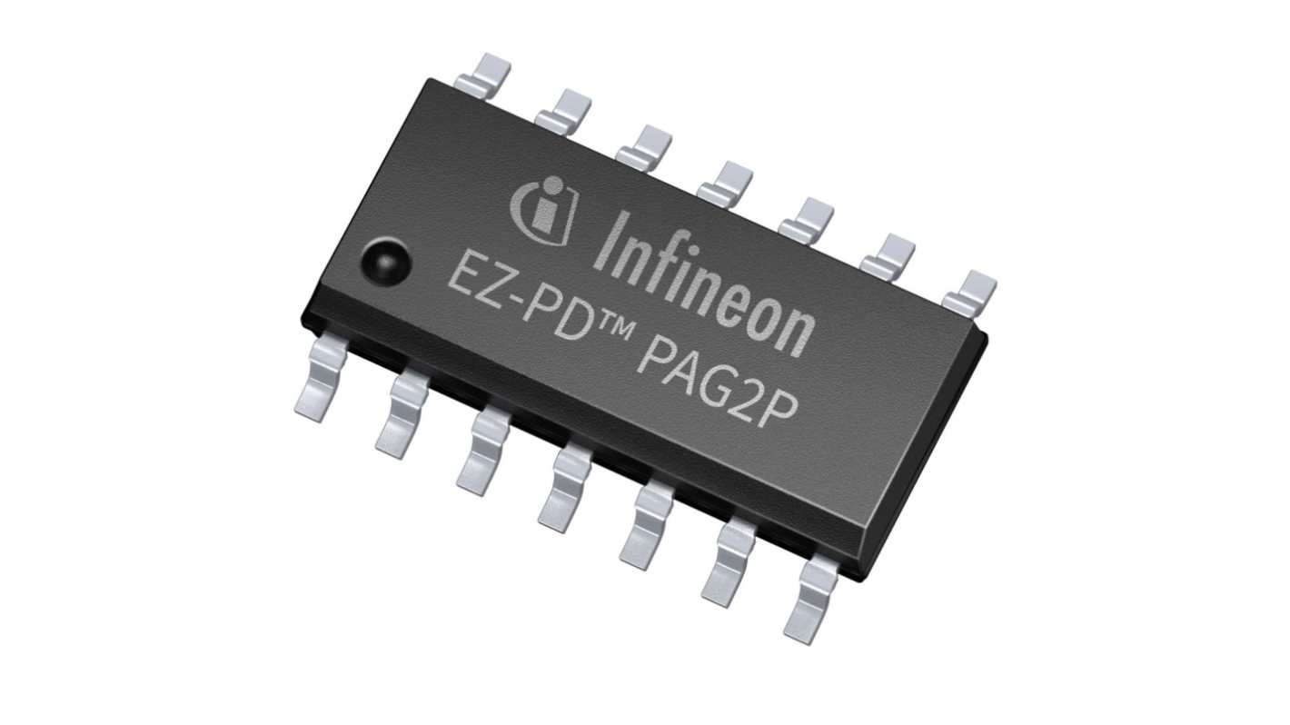 Controlador USB Infineon CYPAP212A1-14SXI, 14 pines, SOP-14, USB-PD, 1,5 → 22 V