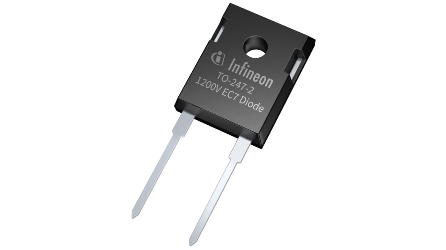 Infineon 1200V 100A, Silicon Junction Rectifier & Schottky Diode, 2-Pin TO-247-2 IDWD100E120D7XKSA1